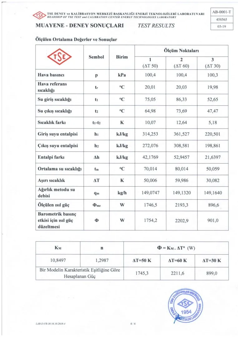 Atlas Plus 900 TSE Test Raporu sayfa 4