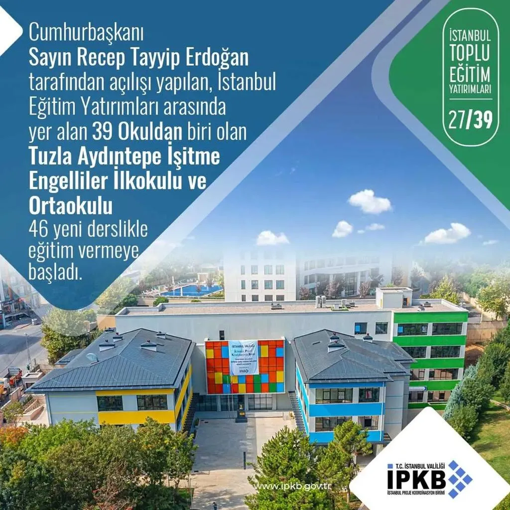 Aydıntepe İşitme Engelliler İlkokulu ve Ortaokulu Wellini alüminyum radyatör uygulaması