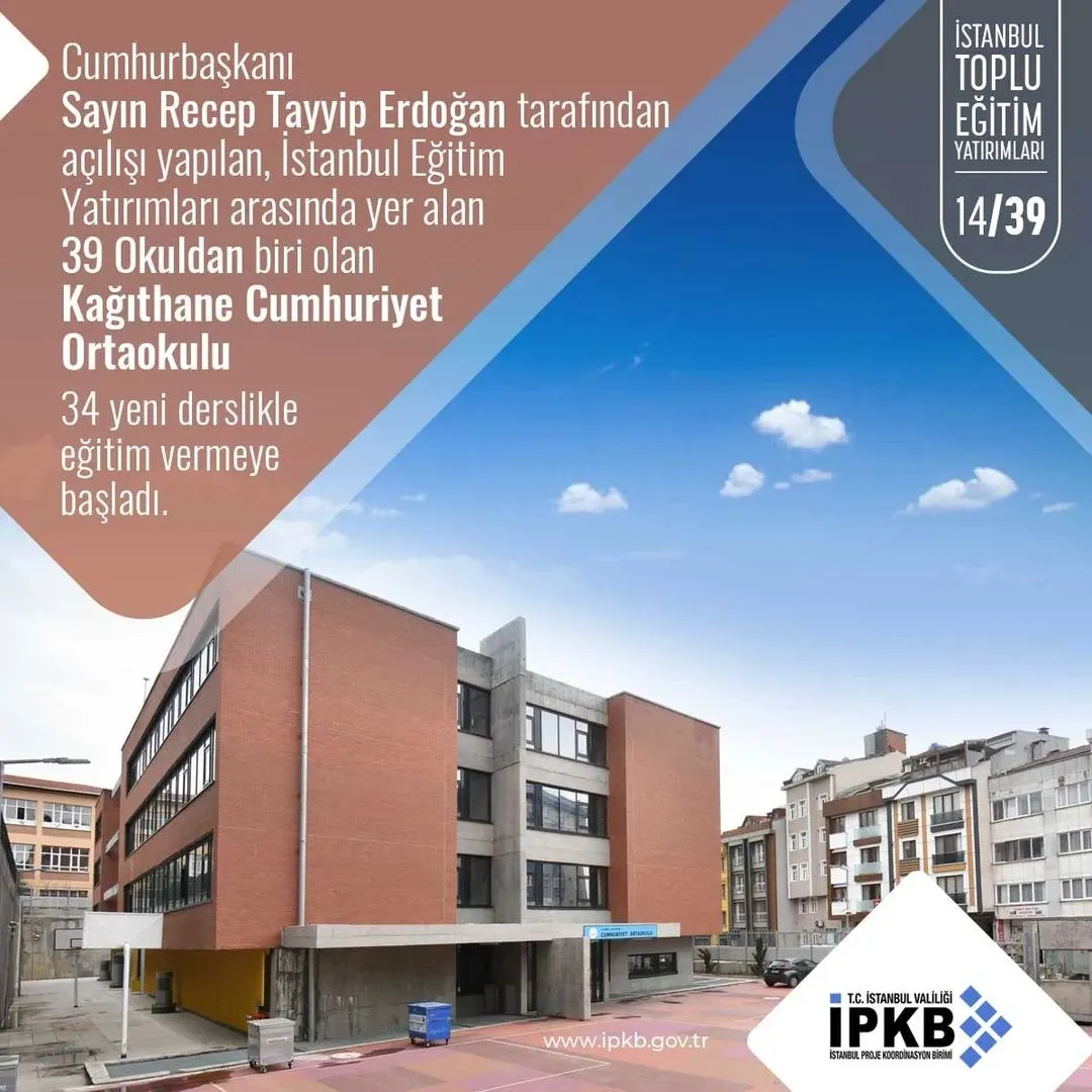 Cumhuriyet Ortaokulu Wellini alüminyum radyatör uygulaması