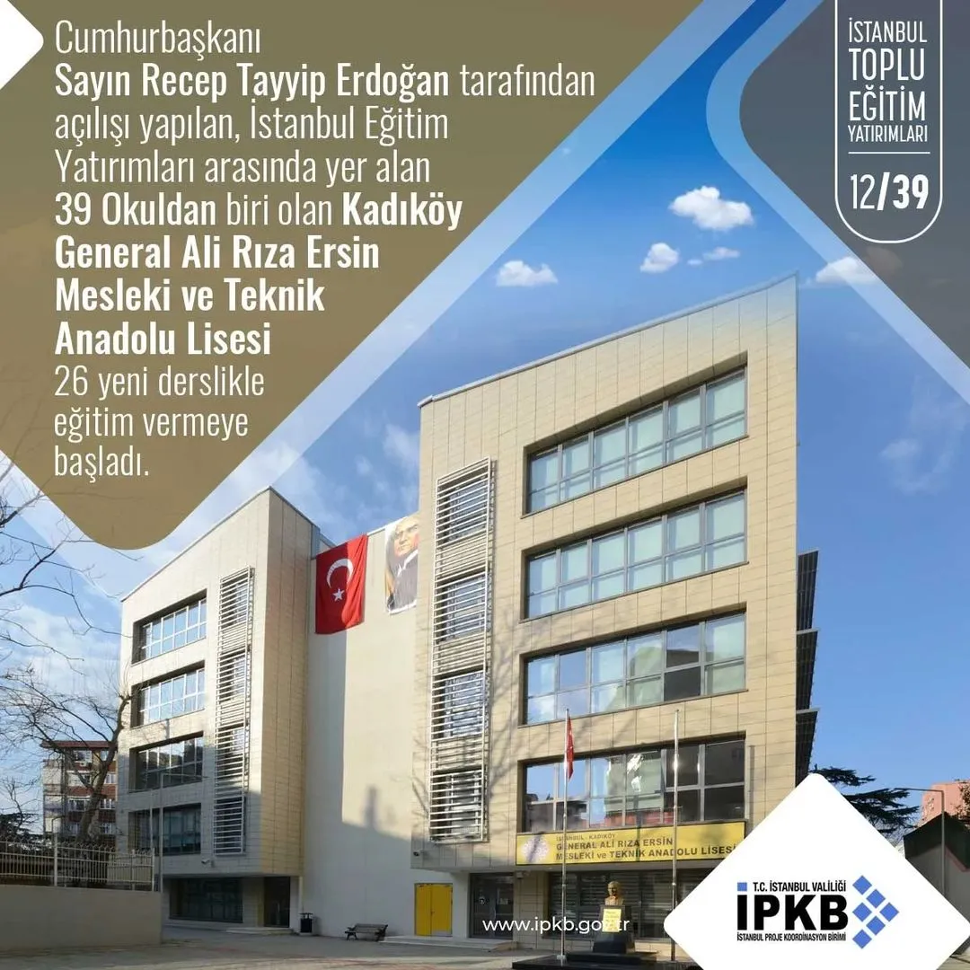 General Ali Rıza Ersin Mesleki ve Teknik Anadolu Lisesi Wellini alüminyum radyatör uygulaması