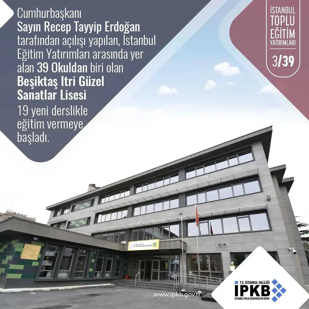 Itri Güzel Sanatlar Lisesi Wellini alüminyum radyatör uygulaması