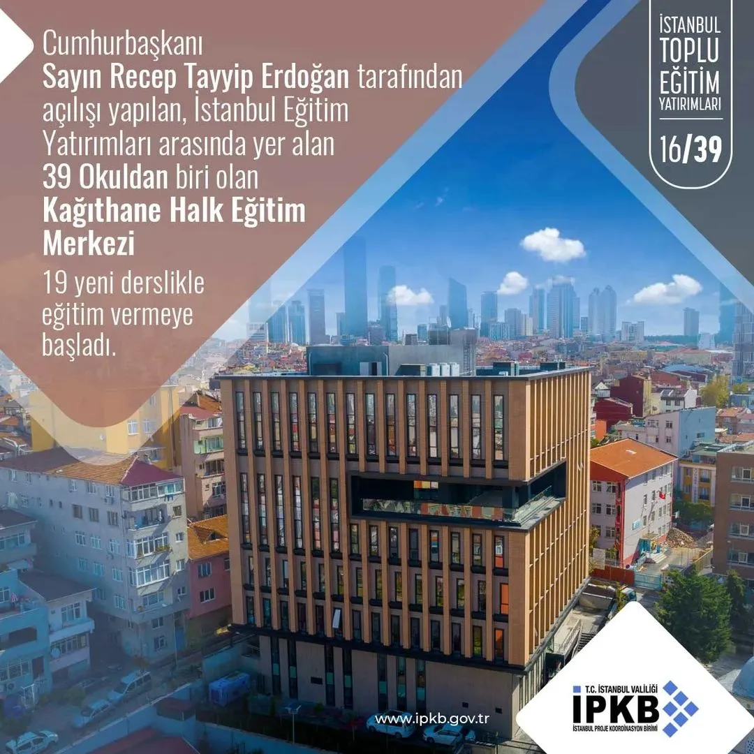 Kağıthane Halk Eğitim Merkezi Wellini alüminyum radyatör uygulaması