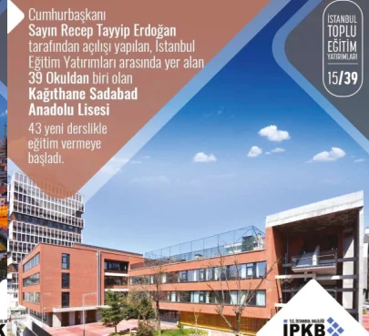 Kağıthane Sadabad Anadolu Lisesi Wellini alüminyum radyatör uygulaması