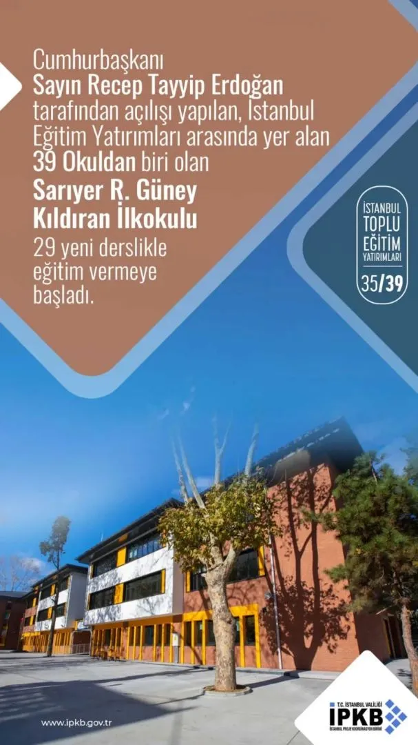 R. Güney Kıldıran İlkokulu Wellini alüminyum radyatör uygulaması